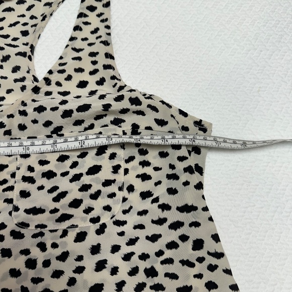 Joie 100% Silk Beige Black Racer Back Camisole Tank Size XS - Picture 10 of 11